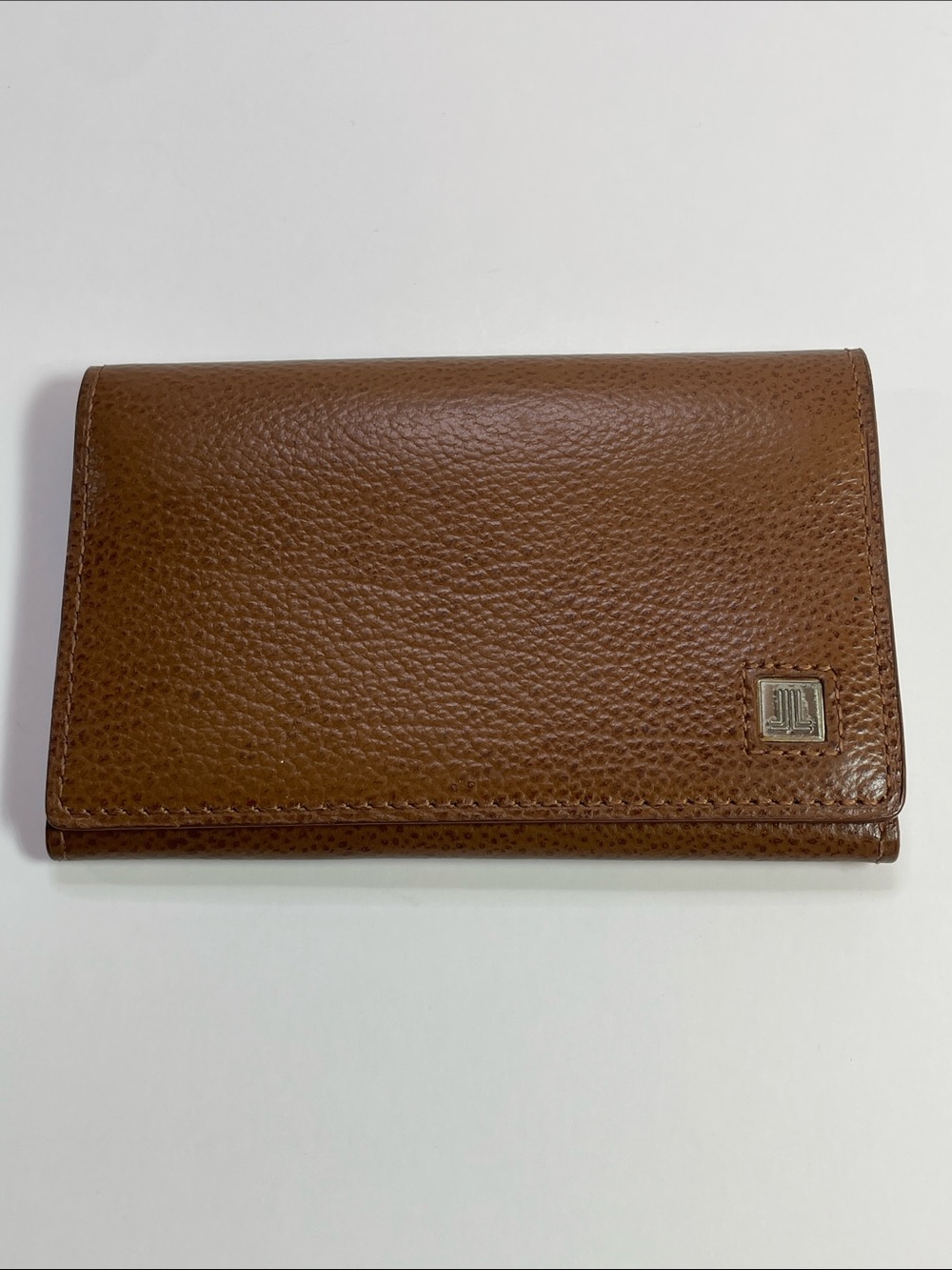 Lanvin Vintage Brown Leather Trifold Wallet - Classic Style